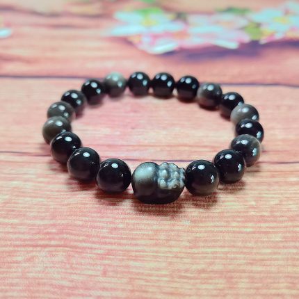 Silver Obsidian with Pi Xiu Bracelet - Protect·Prosper·Transform
