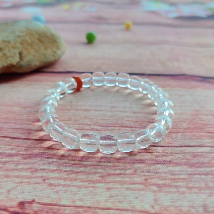 Clear Quartz with Southern Red Agate Bracelet - Purify·Prosper·Balance
