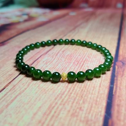 Natural Hetian Nephrite Jade Bracelet—Harmony· Vitality · Prosperity